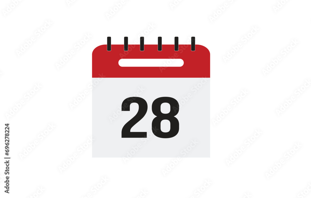 Calendar flat icon for websites and graphic resources. Important date. vector illustration of calendar with specific day . Calendar flat icon for websites and graphic resources. Important date. vector illustration of calendar with specific day .
