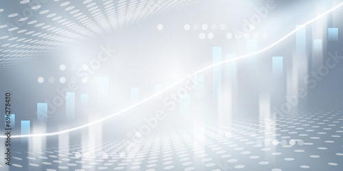business vector illustration design Stock market charts or Forex trading charts for business and finance ideas.
