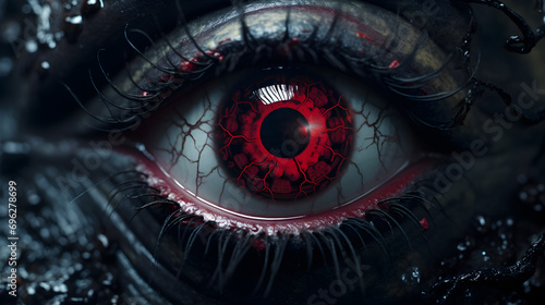 unreal red eyes photo