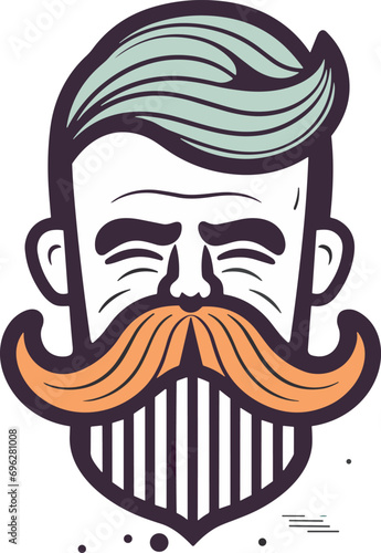 logo per negozio barba e capelli 03