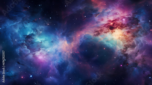 Galactic Dreamscape: A Symphony of Stardust and Iridescent Colors © Manuel