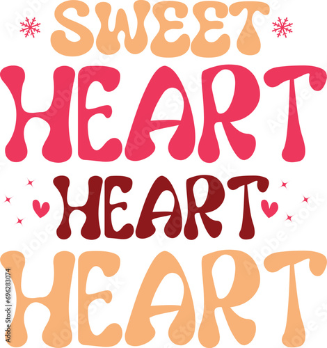 retro valentine's day svg design cut file