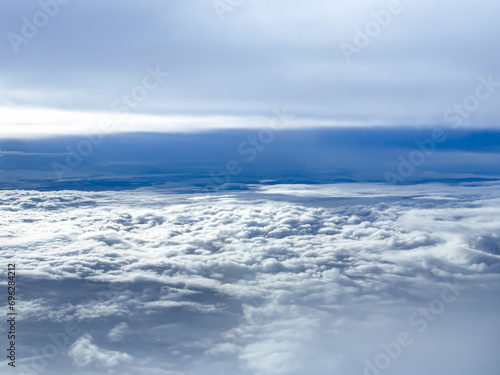 Picture of the sky above clouds.