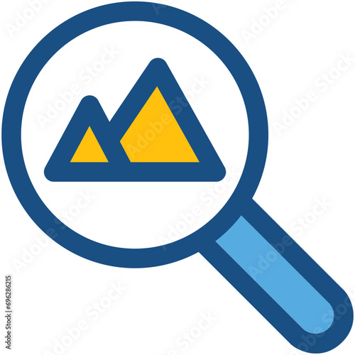 Image Search Colored Vector Icon