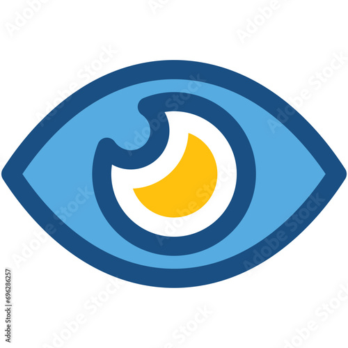 Eye Colored Vector Icon