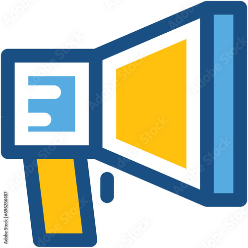 Megaphone Colored Vector Icon