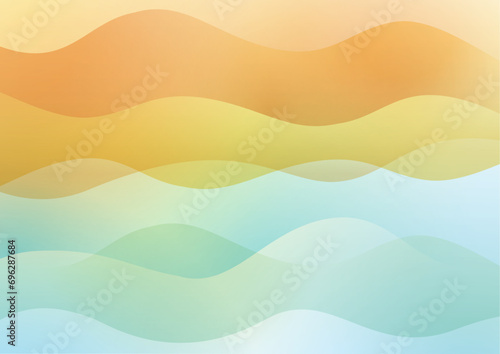 明るい流線、波のイメージ