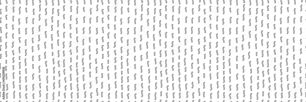 Simple seamless pattern with small dash line. Vector background with abstract geometric element. Modern illustration for print, paper, decor, fabric. - obrazy, fototapety, plakaty 