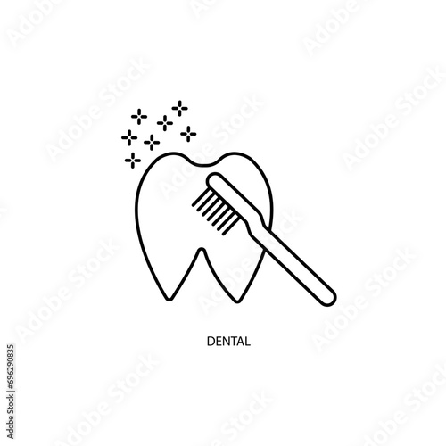 dental icons set. Set of editable stroke icons.Vector set of dental