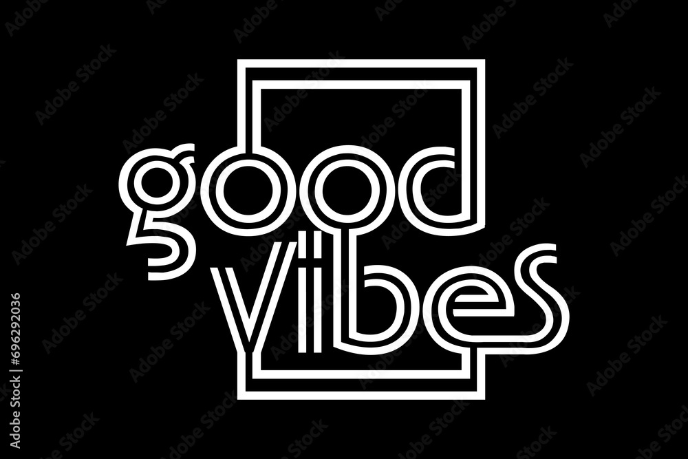 Streetwear typography good vibes aesthetic quotes graphic tee design templates