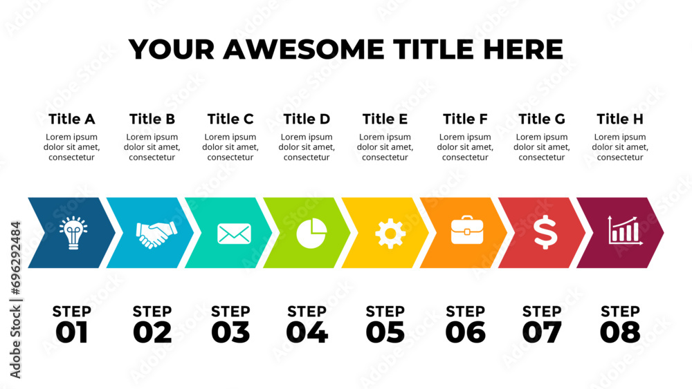 Obraz premium Presentation elements and Infographic elements design can be used for presentation, workflow layout, diagram, annual report, web design.