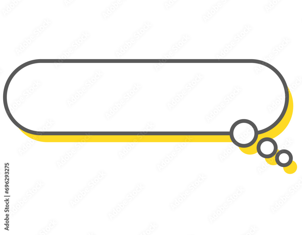 まるみを帯びた吹き出し　15