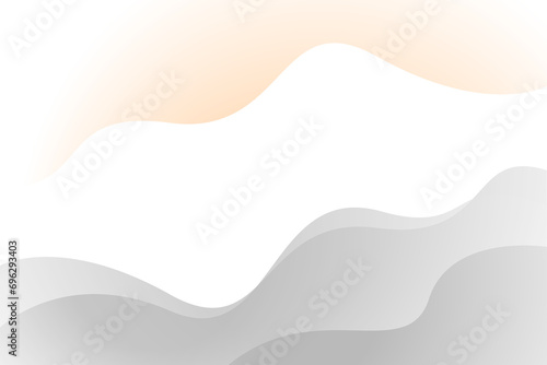 Orange and gray wave modern background with white space for text and message. template design	