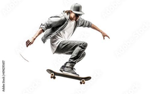 Skater for Chic Moves On Isolated Background