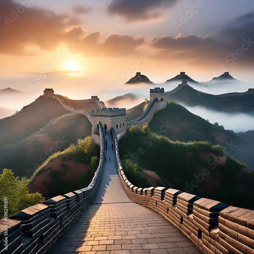 Great Wall of China at the Jinshanling Section