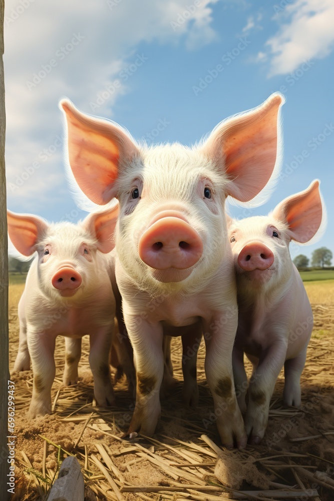 Piglets on the farm Piglets on the farm
