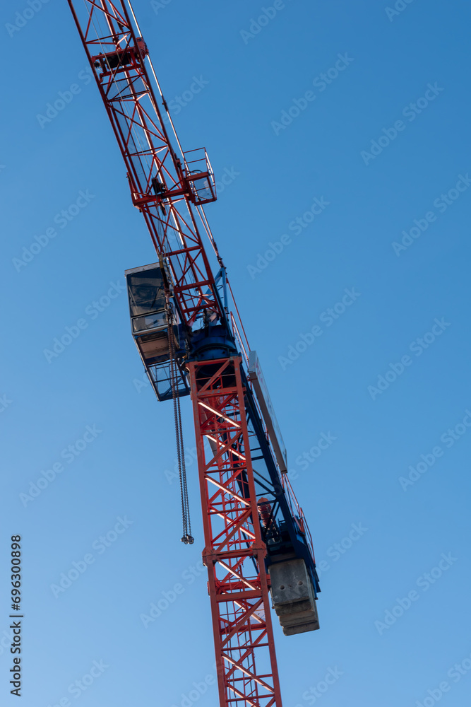 construction crane,Construction crane against the sky. On construction site,Crane 