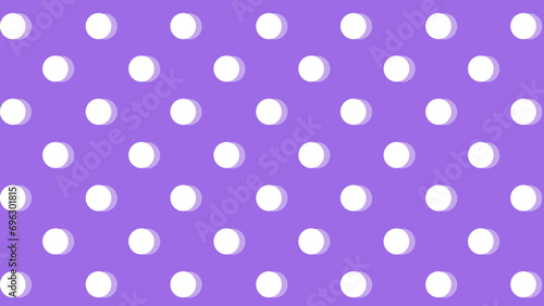 Purple seamless pattern with white polka dot