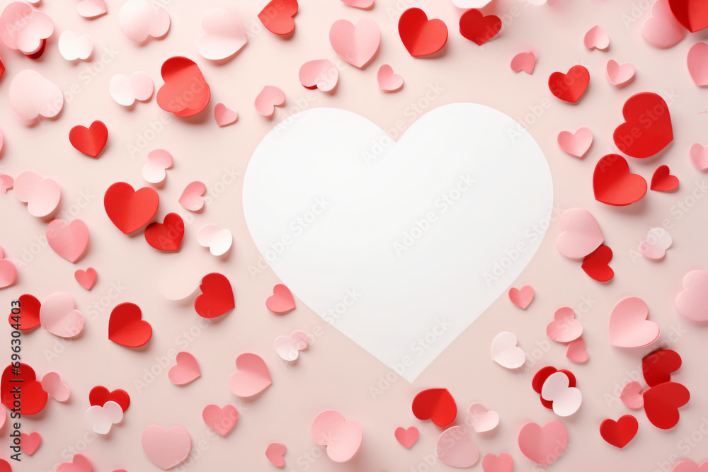 valentine blank card with hearts and roses mock up valentine blank card with hearts and roses mock up