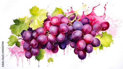 grape watercolour