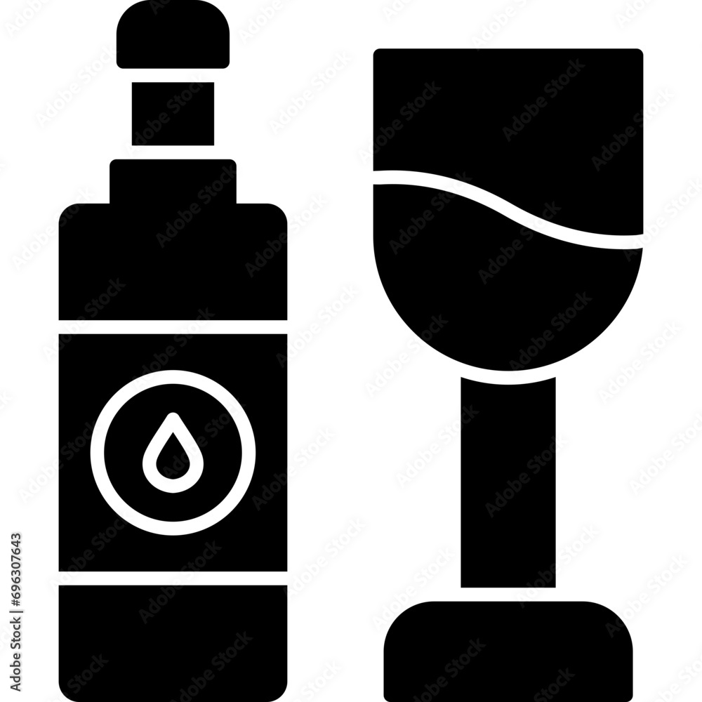 Broken Bottle Icon Broken Bottle Icon