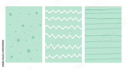 Simple Geometric Hand Drawn Irregular Patterns. Doodle Checkered simple drawing with textures. Poster set.