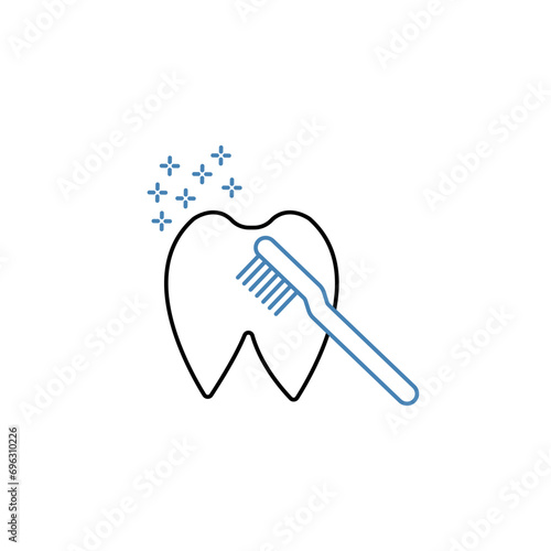 dental icons set. Set of editable stroke icons.Vector set of dental