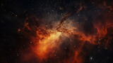 Colorful cosmic space background with nebula and stars. Astrology concept.