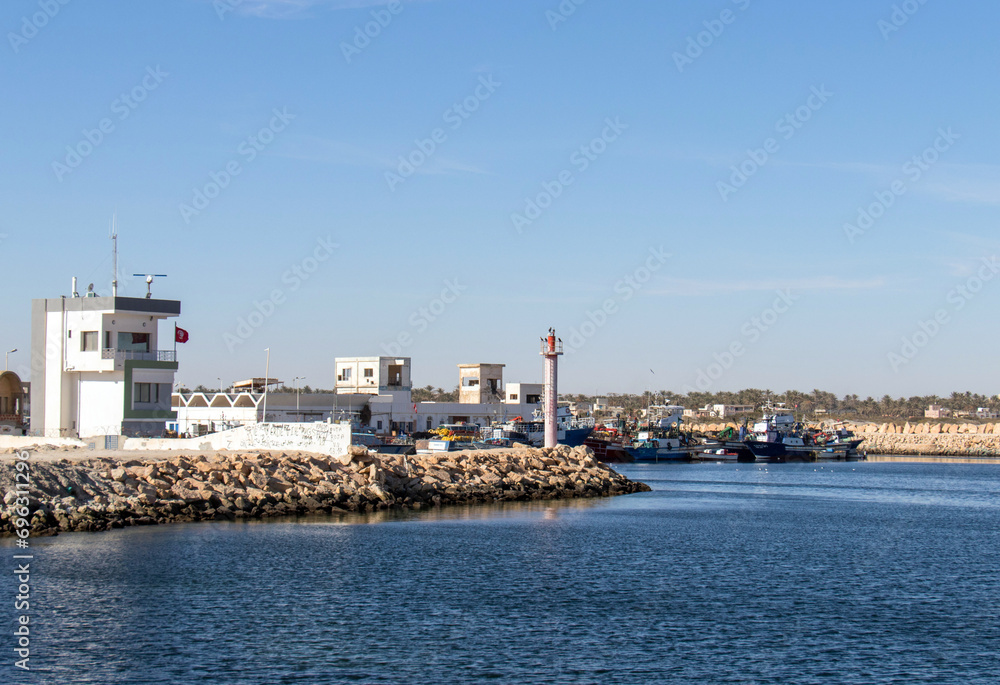 Fishing Port of Gabes, Tunisia, North Africa.