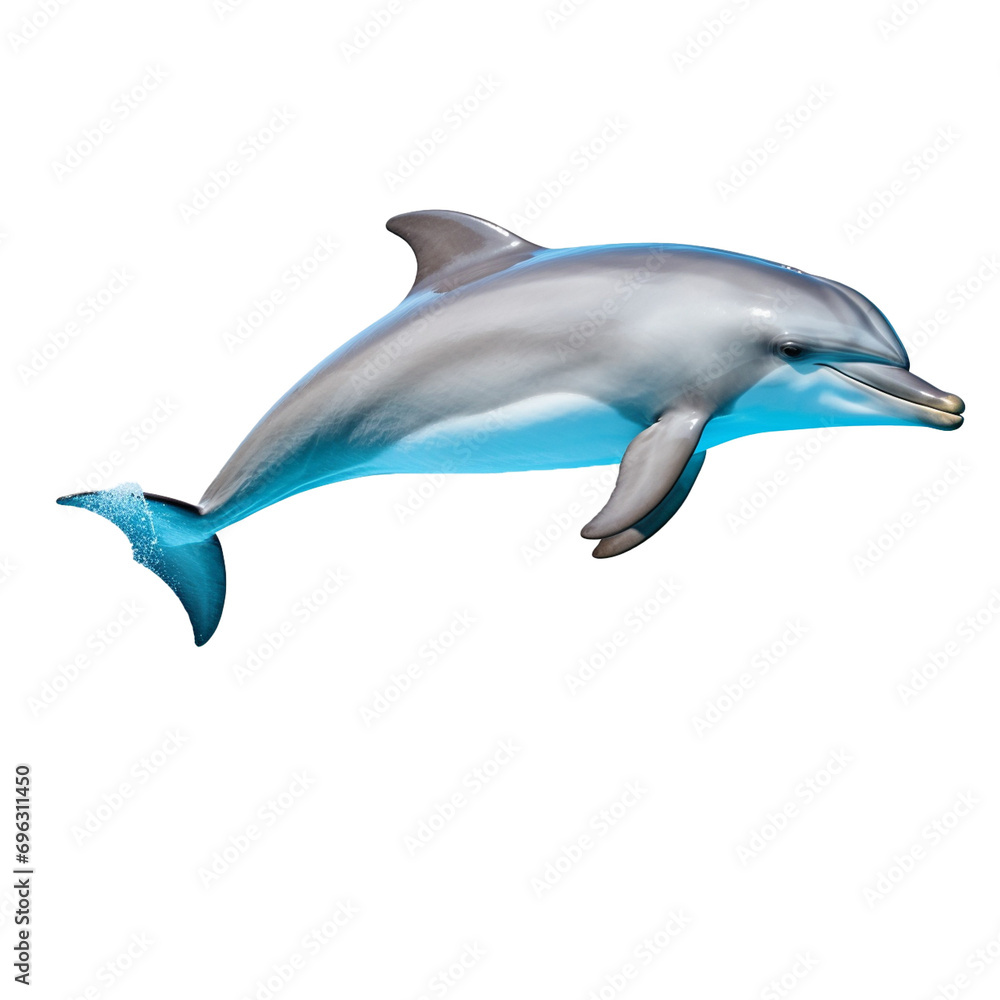 Obraz premium dolphin isolated on white background