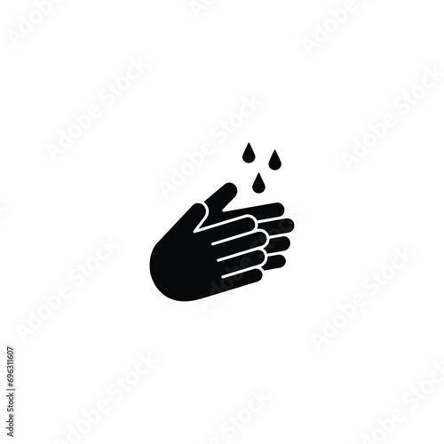 Hand sanitizer wash icon, Washing hand with sanitizer icon vector for web site Computer and mobile app