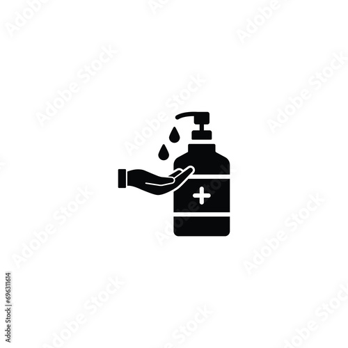 Hand sanitizer wash icon, Washing hand with sanitizer icon vector for web site Computer and mobile app