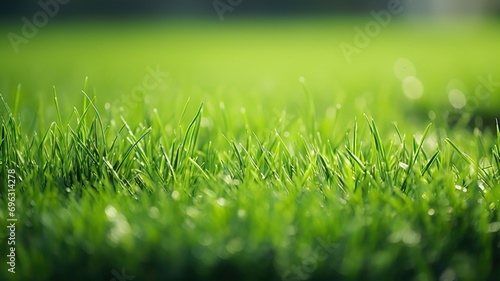 Captivating View of Luscious Green Grass in a Striking Stylistic Composition
