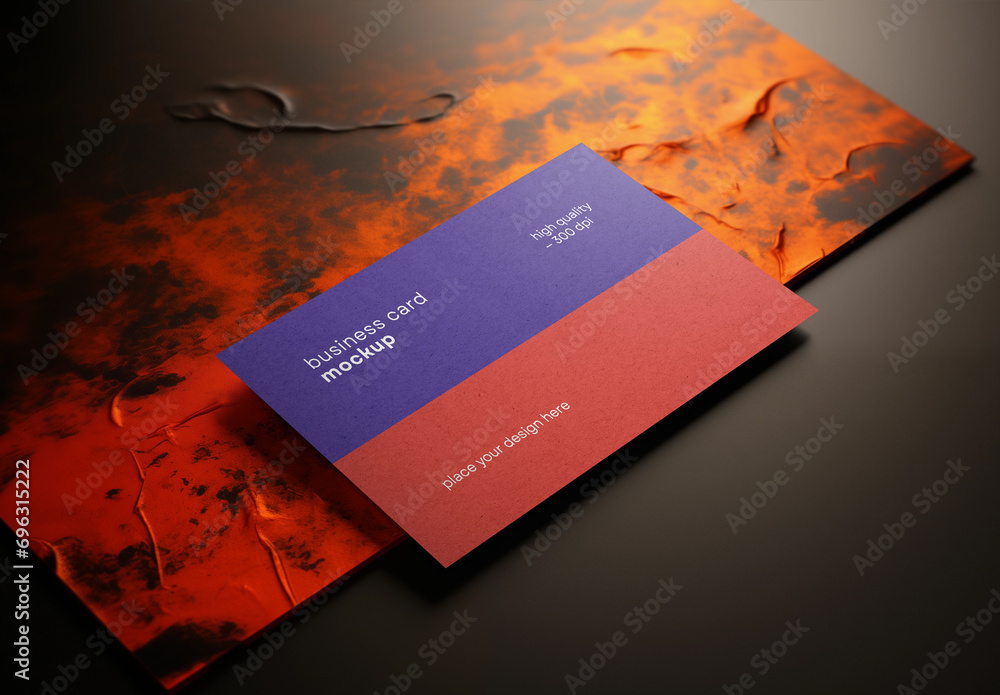 Business Card Mockup Generated with AI Stock Template | Adobe Stock