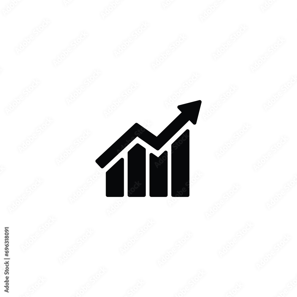 Growth graphic icon, statistic icon, diagram sign vector for web site Computer and mobile app Growth graphic icon, statistic icon, diagram sign vector for web site Computer and mobile app