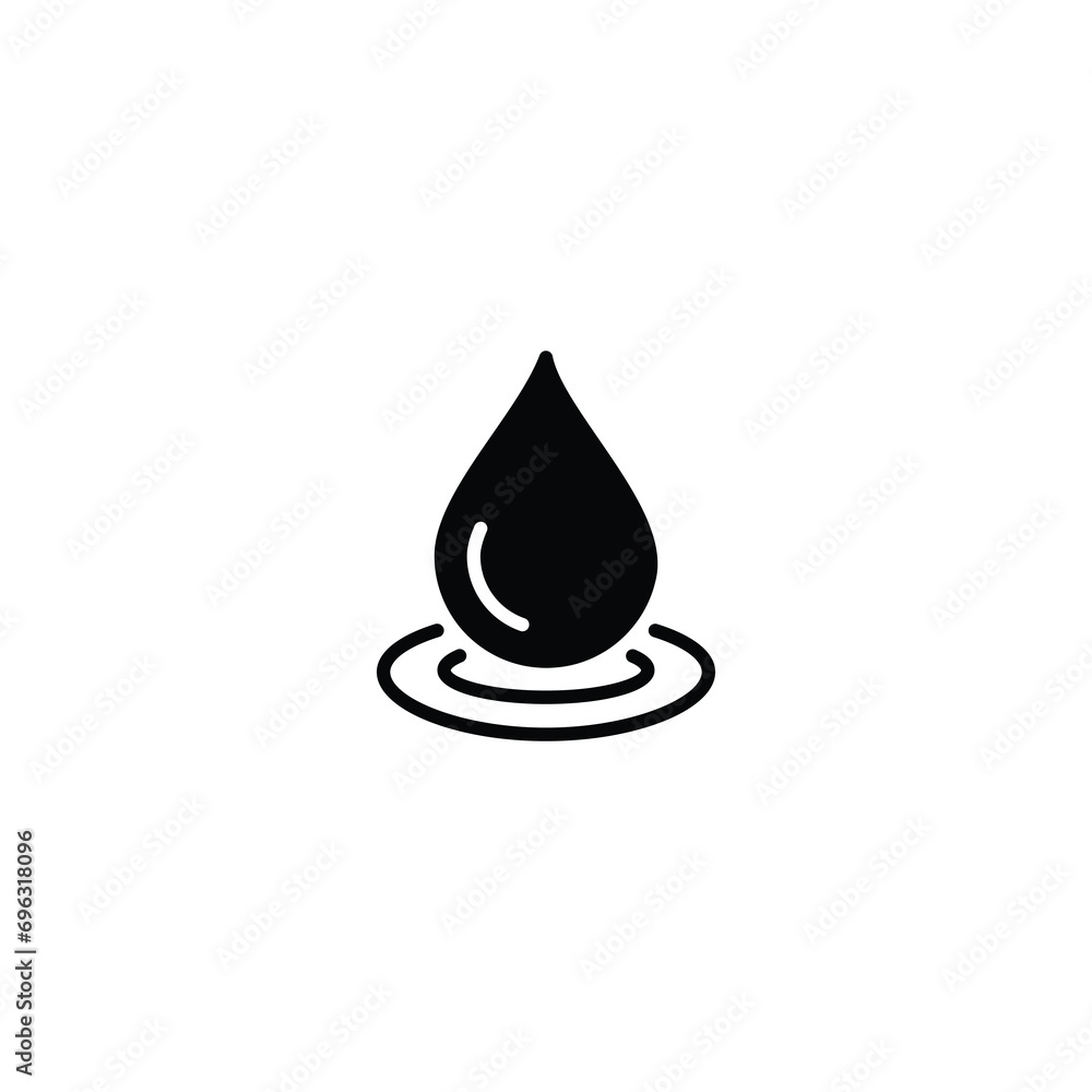 Fototapeta premium Drop water icon, Drop water sign vector for web site Computer and mobile app