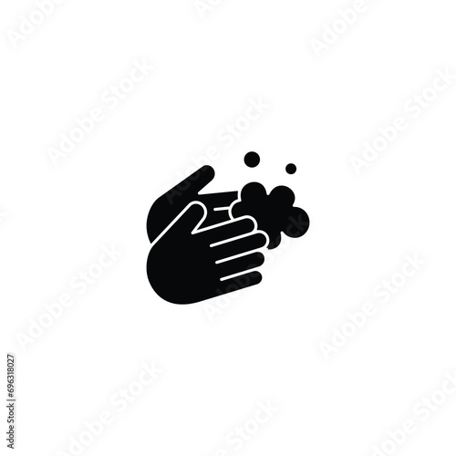 Washing hand icon, Washing hand sign vector for web site Computer and mobile app