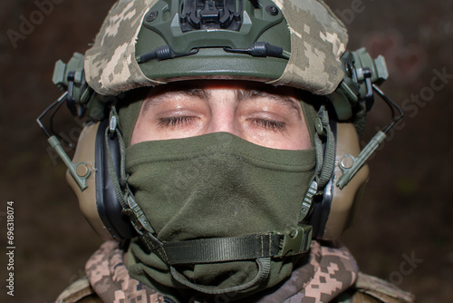 Portrait of a ukrainian soldier	