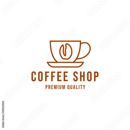 Coffee  Coffe Shop  Cafe Logo Design Vector on white background