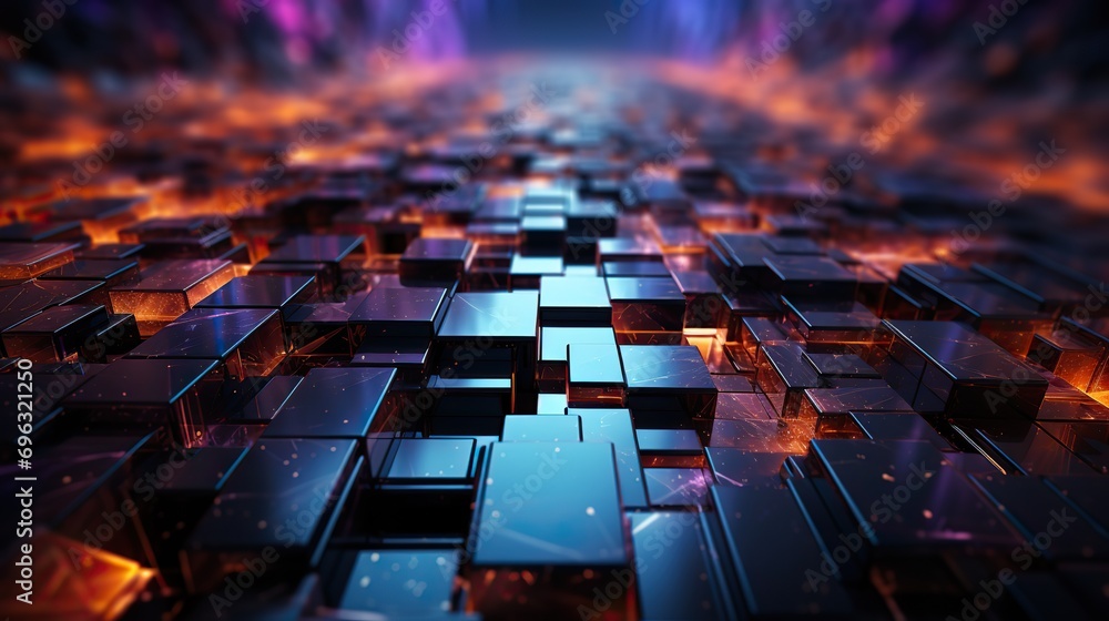 Sci-Fi Night Theme with Red and Blue Dark Grid Background Sci-Fi Night Theme with Red and Blue Dark Grid Background