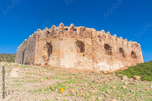Ancient Monument atop Cliff in El Haouaria, Tunisia - North Africa