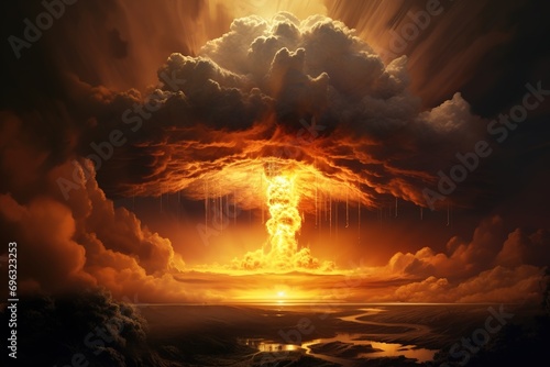 nuclear explosion mushroom cloud