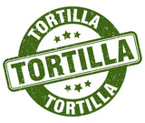 tortilla stamp. tortilla label. round grunge sign