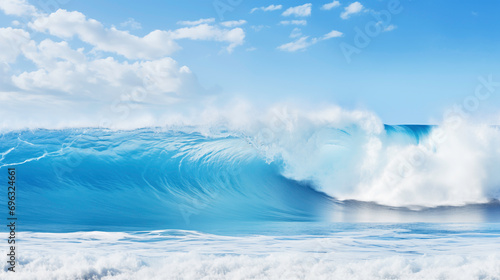 a large wave in the ocean