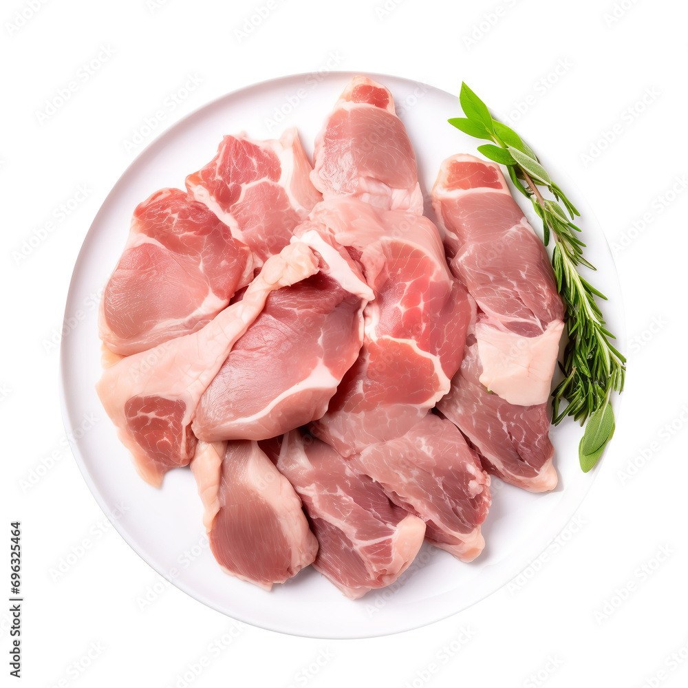 Fresh Raw Pork Meat Isolated On transparent Background Fresh Raw Pork Meat Isolated On transparent Background
