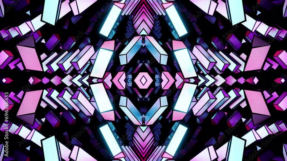 Purple VJ loop animation for music figures 