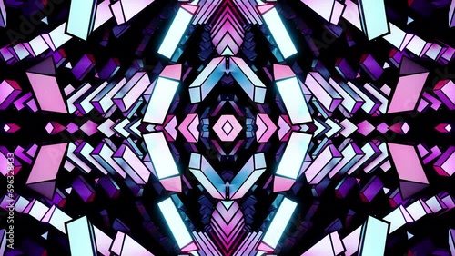 Purple VJ loop animation for music figures 