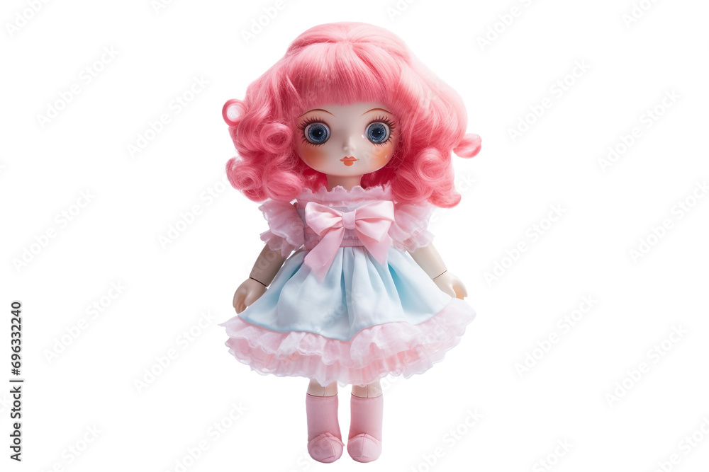 Miniature Doll Display on a transparent background