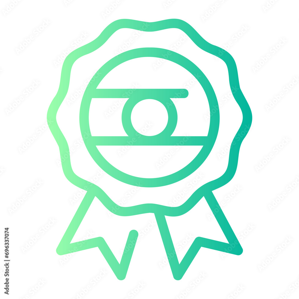 Fototapeta premium badge gradient icon