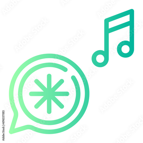 national anthem gradient icon